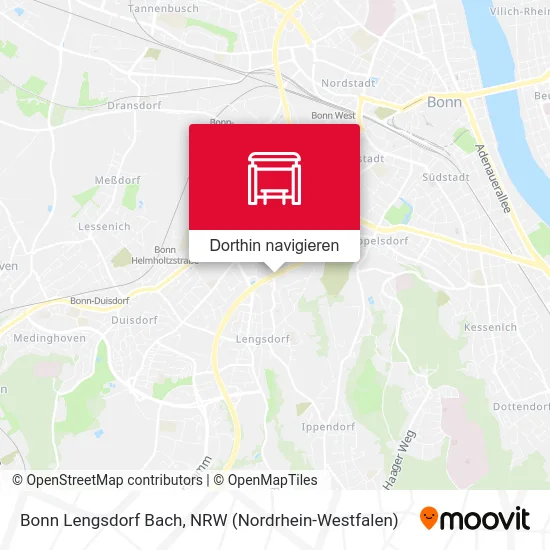 Bonn Lengsdorf Bach Karte