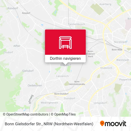 Bonn Gielsdorfer Str. Karte