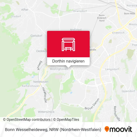 Bonn Wesselheideweg Karte