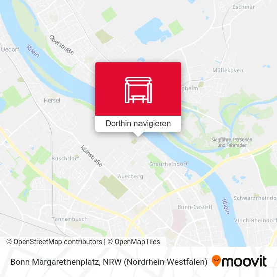 Bonn Margarethenplatz Karte