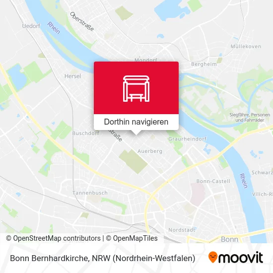 Bonn Bernhardkirche Karte