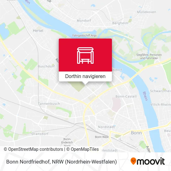 Bonn Nordfriedhof Karte