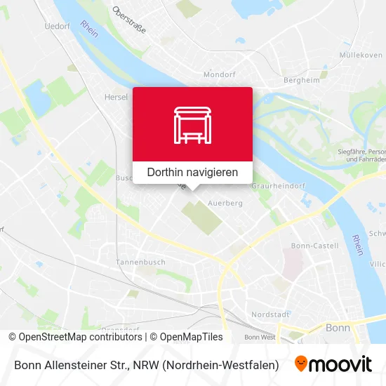 Bonn Allensteiner Str. Karte