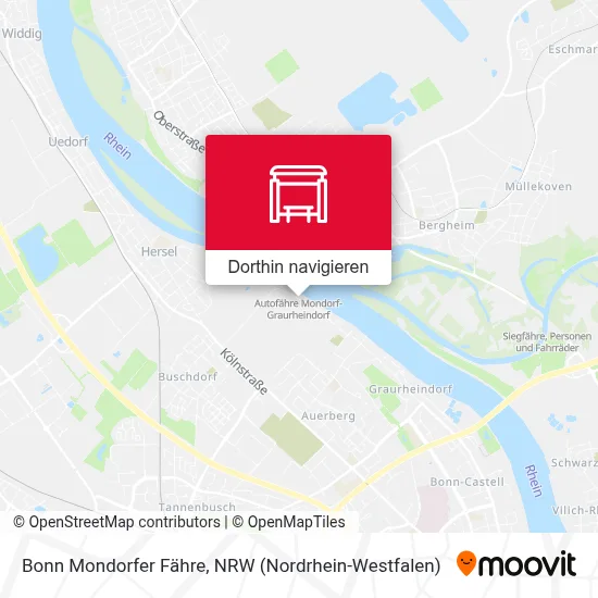 Bonn Mondorfer Fähre Karte