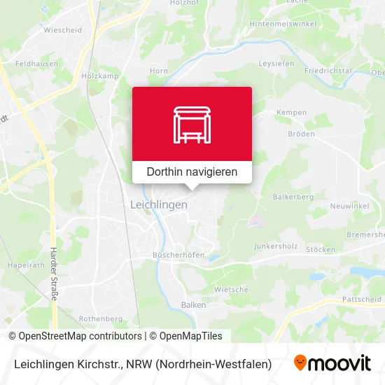 Leichlingen Kirchstr. Karte