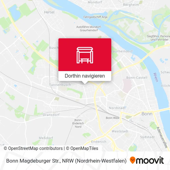 Bonn Magdeburger Str. Karte