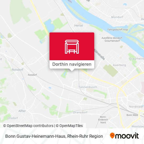 Bonn Gustav-Heinemann-Haus Karte