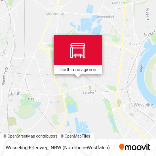 Wesseling Erlenweg Karte