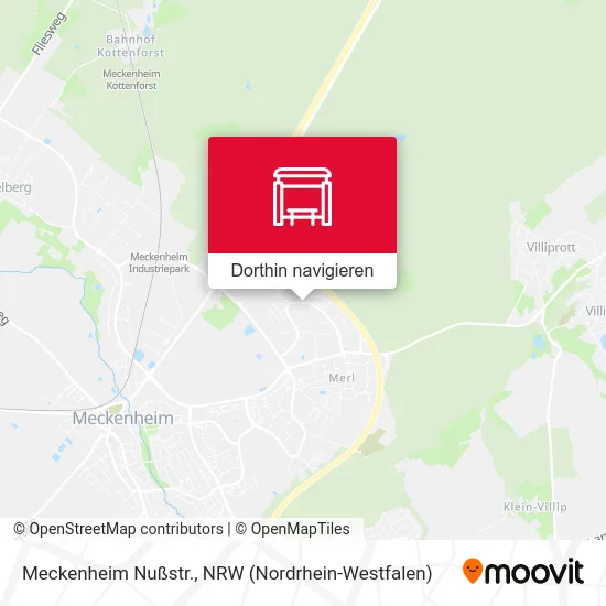 Meckenheim Nußstr. Karte