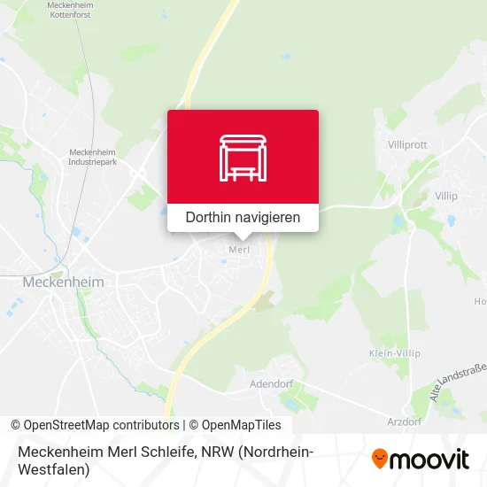 Meckenheim Merl Schleife Karte