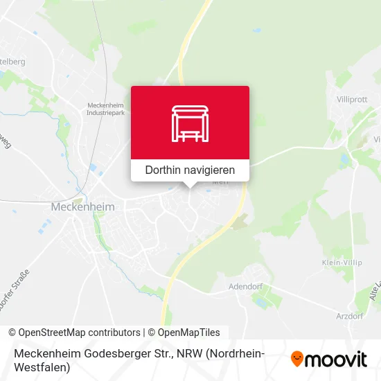 Meckenheim Godesberger Str. Karte