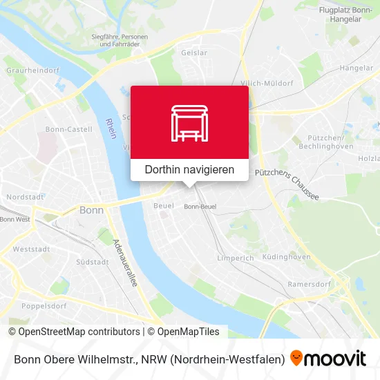 Bonn Obere Wilhelmstr. Karte