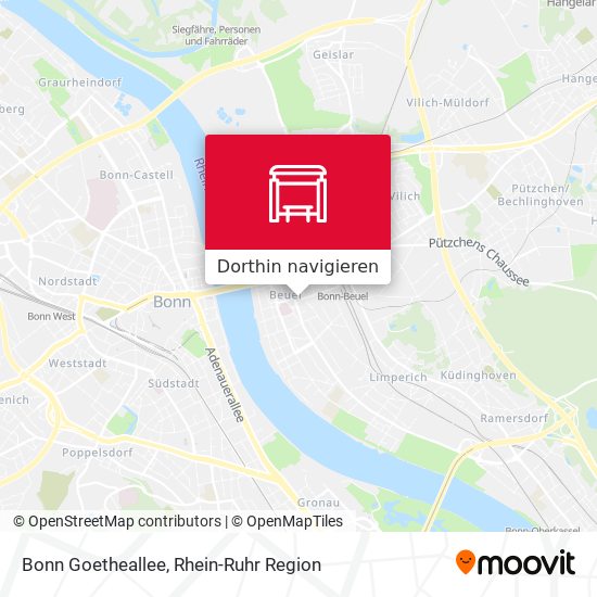 Bonn Goetheallee Karte