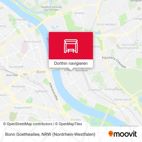 Bonn Goetheallee Karte