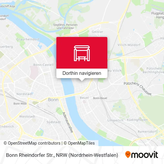 Bonn Rheindorfer Str. Karte