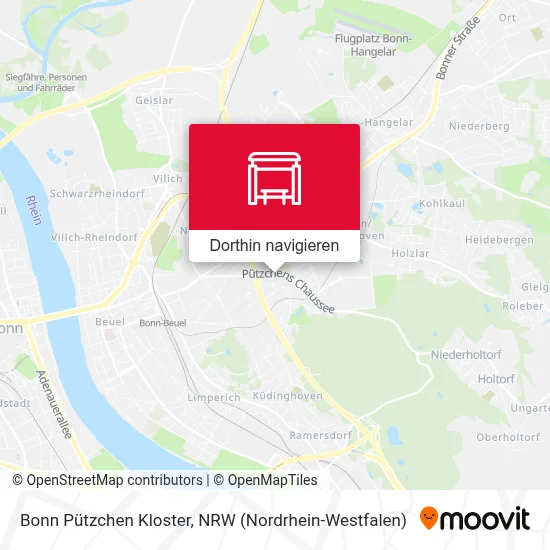 Bonn Pützchen Kloster Karte