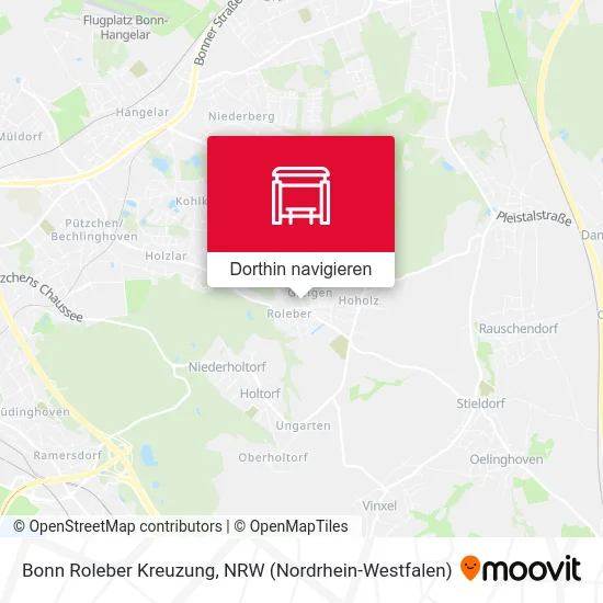 Bonn Roleber Kreuzung Karte