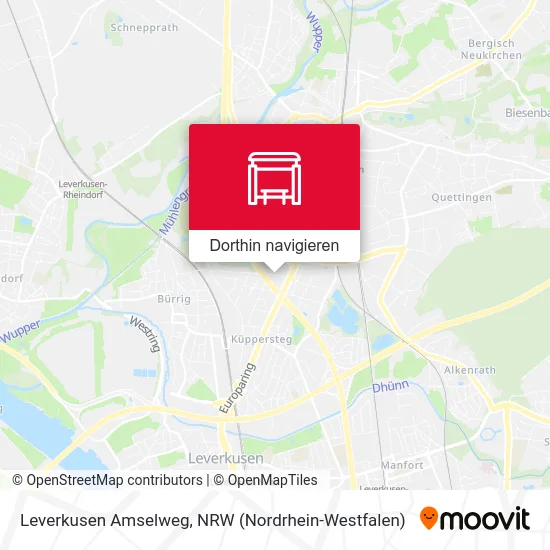 Leverkusen Amselweg Karte