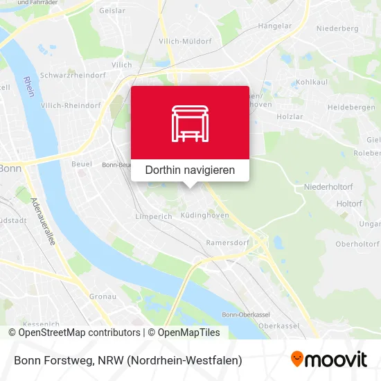 Bonn Forstweg Karte