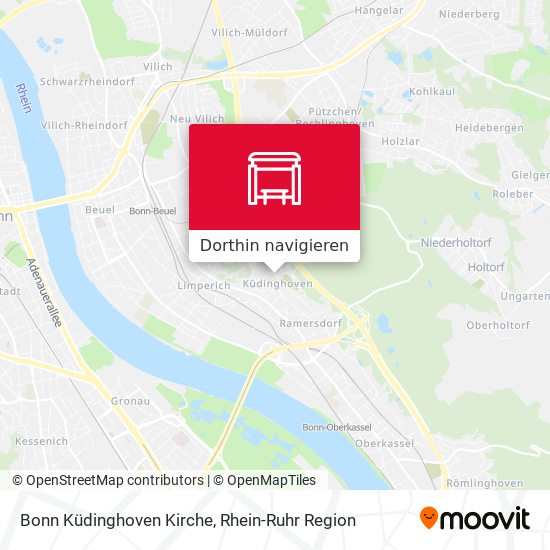 Bonn Küdinghoven Kirche Karte