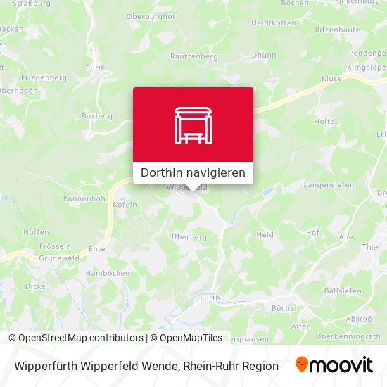 Wipperfürth Wipperfeld Wende Karte