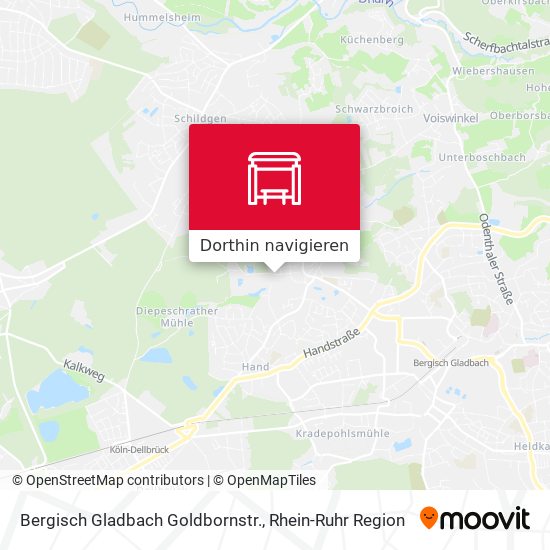 Bergisch Gladbach Goldbornstr. Karte