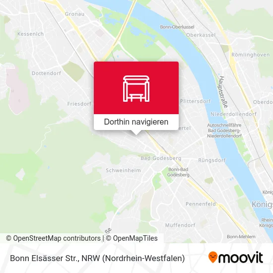 Bonn Elsässer Str. Karte
