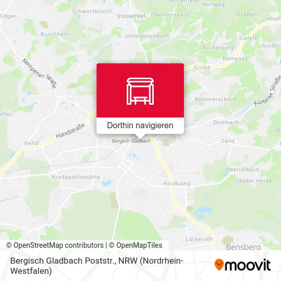 Bergisch Gladbach Poststr. Karte