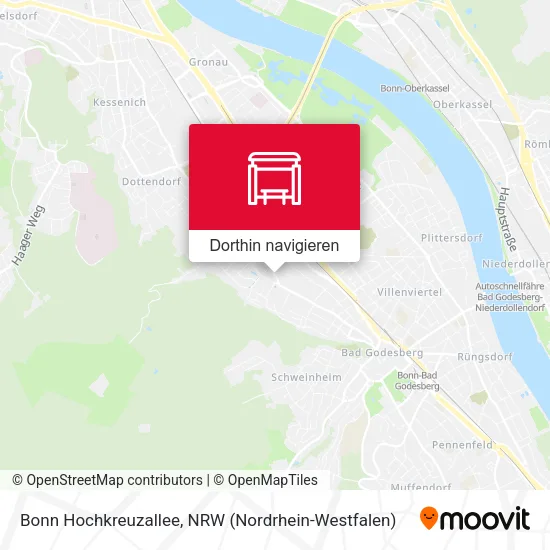 Bonn Hochkreuzallee Karte