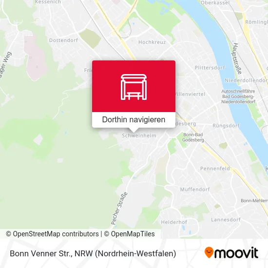 Bonn Venner Str. Karte