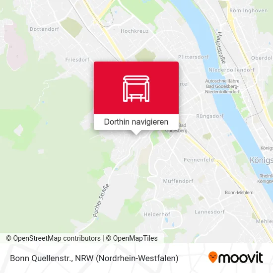 Bonn Quellenstr. Karte