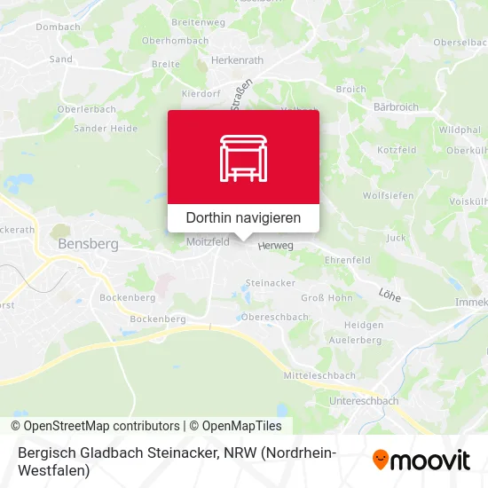 Bergisch Gladbach Steinacker Karte