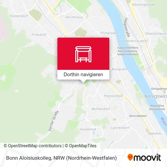 Bonn Aloisiuskolleg Karte