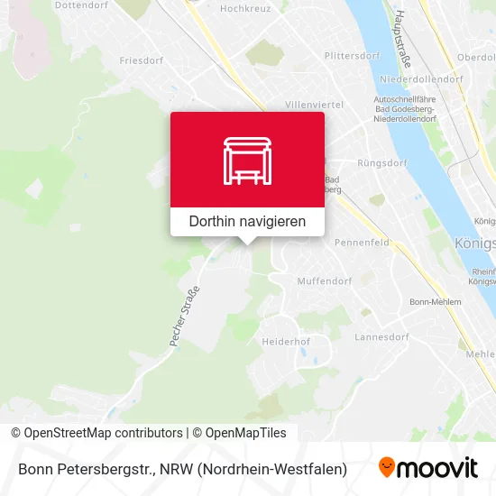 Bonn Petersbergstr. Karte