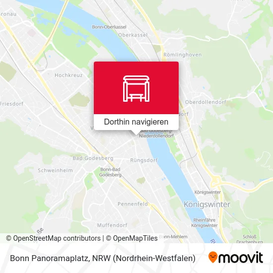 Bonn Panoramaplatz Karte