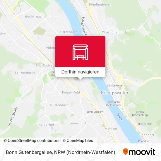 Bonn Gutenbergallee Karte
