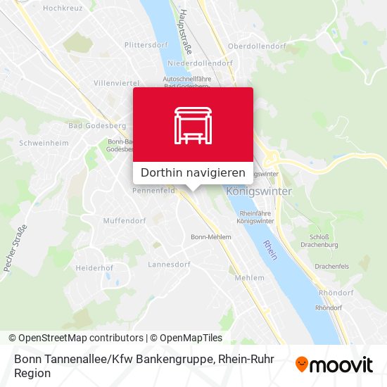 Bonn Tannenallee / Kfw Bankengruppe Karte