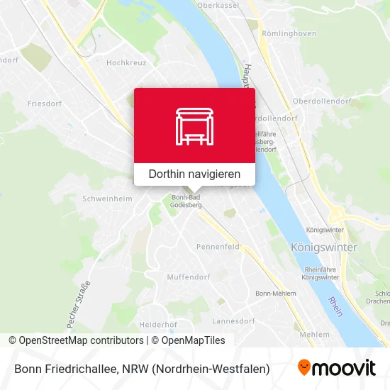 Bonn Friedrichallee Karte