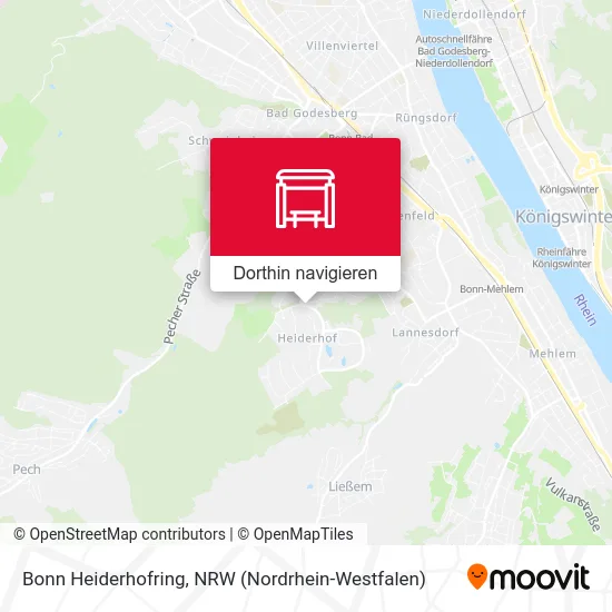 Bonn Heiderhofring Karte