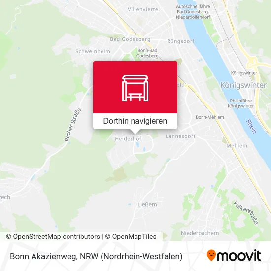 Bonn Akazienweg Karte