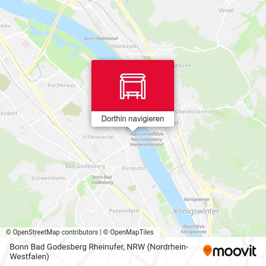 Bonn Bad Godesberg Rheinufer Karte