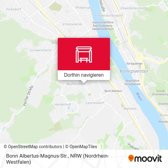 Bonn Albertus-Magnus-Str. Karte