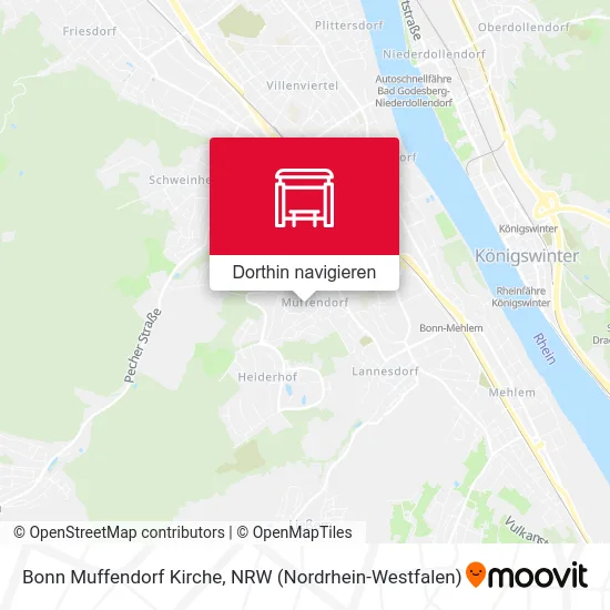 Bonn Muffendorf Kirche Karte
