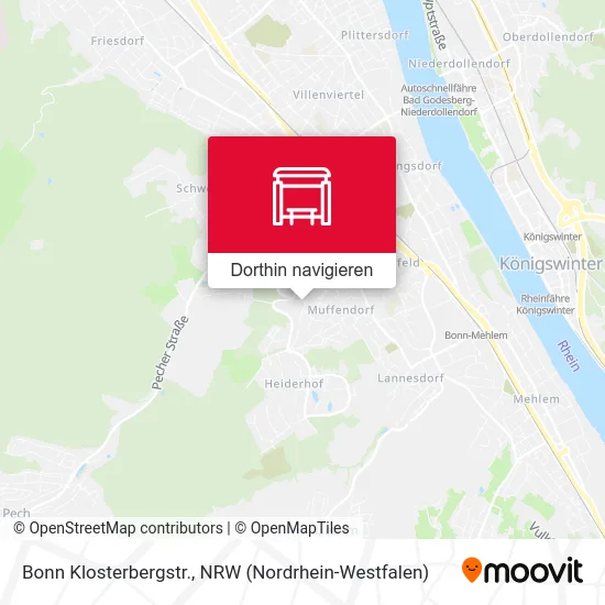 Bonn Klosterbergstr. Karte