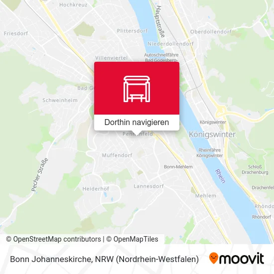 Bonn Johanneskirche Karte