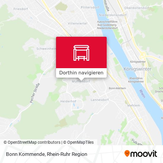 Bonn Kommende Karte