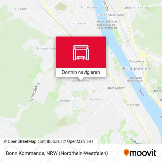 Bonn Kommende Karte