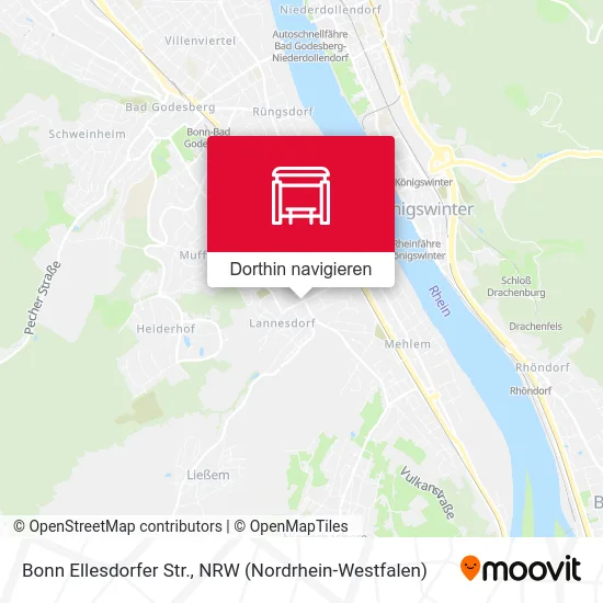 Bonn Ellesdorfer Str. Karte