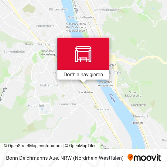 Bonn Deichmanns Aue Karte