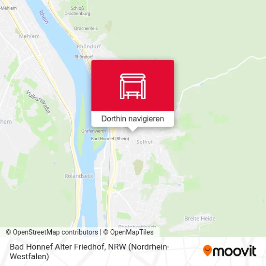 Bad Honnef Alter Friedhof Karte